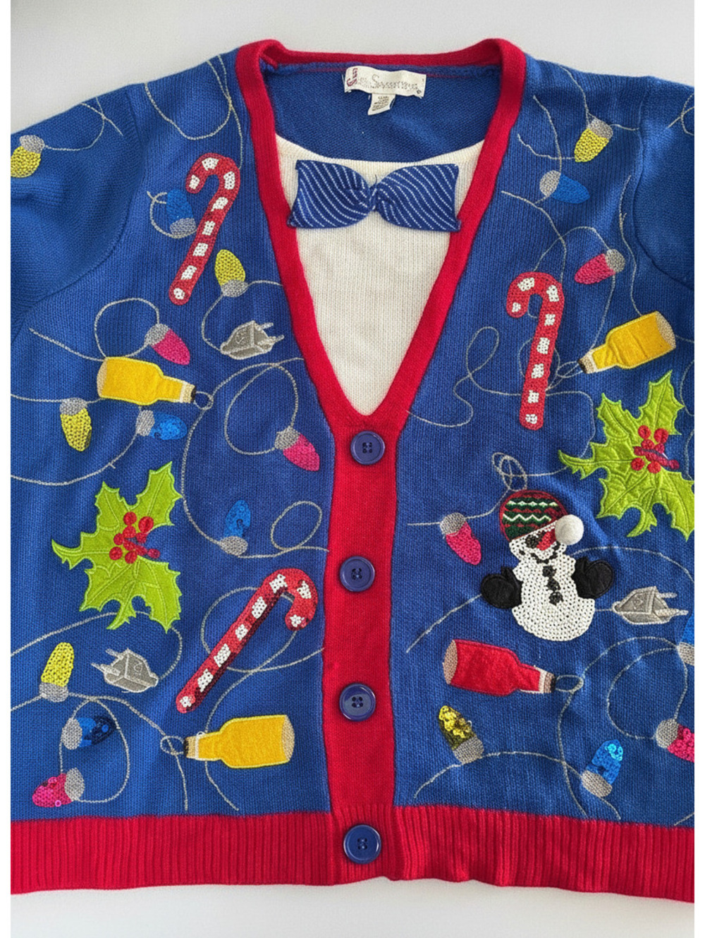 Christmas Holiday Sweater unisex Blue Holiday Sweater